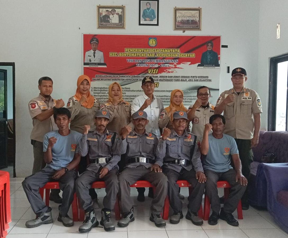 Optimalisasi Monev Satlinmas Desa Pamatata Kecamatan Bontomatene
