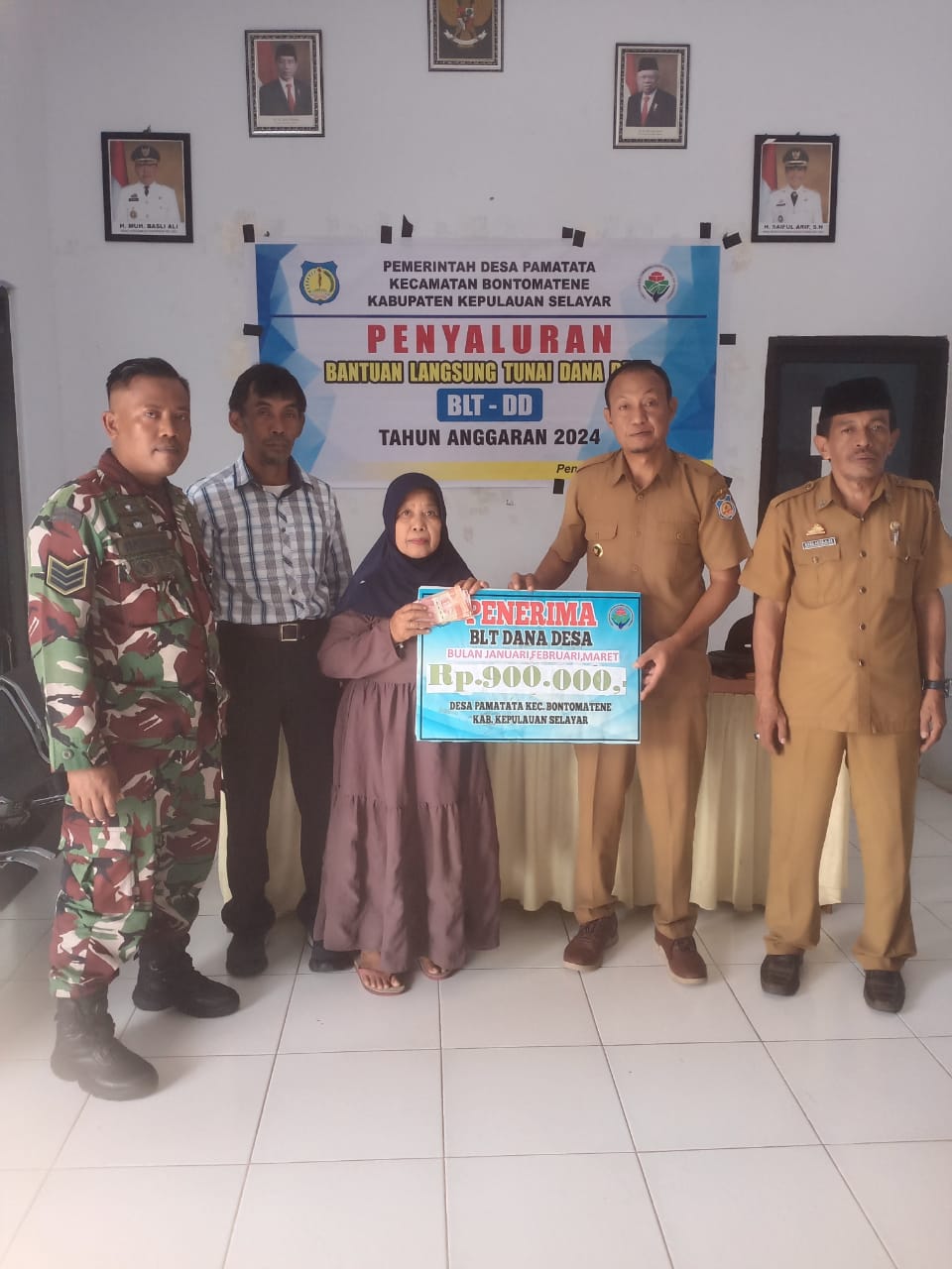 PENYALURAN BLT TRIWULAN 1 DESA PAMATATA